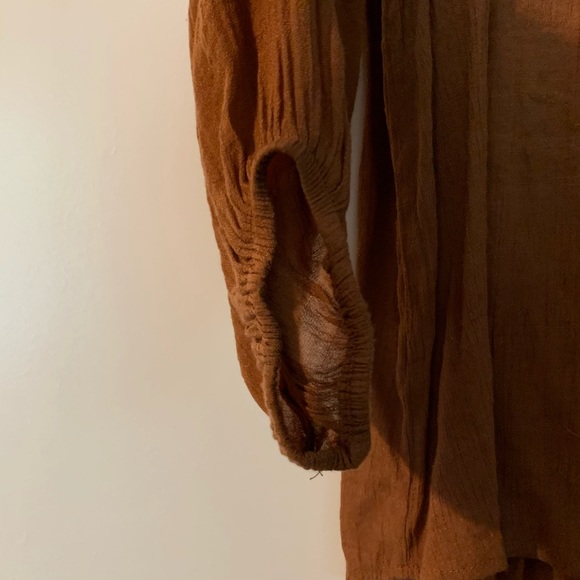 Forever 21 Lace inset rust colored top size Medium - Picture 3 of 10